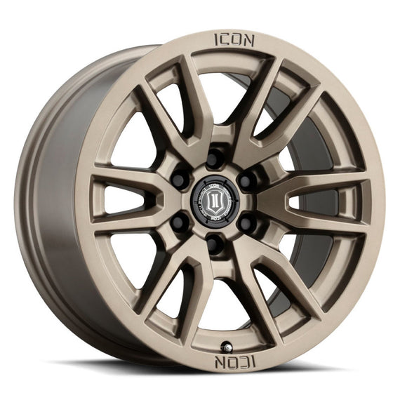 ICON Vector 6 17x8.5 6x5.5 25mm Offset 5.75in BS 93.1mm Bore Bronze Wheel 2417858357BR