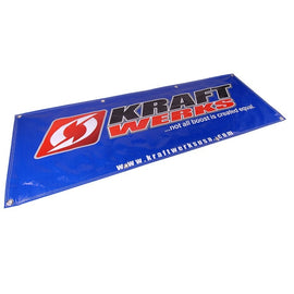 KraftWerks 6 Ft Vinyl Shop Banner - Silver 836-99-9000