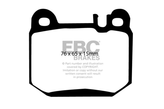 EBC DP41395R YELLOWSTUFF ULTIMATE RACE BRAKE PADS - REAR DP41395R