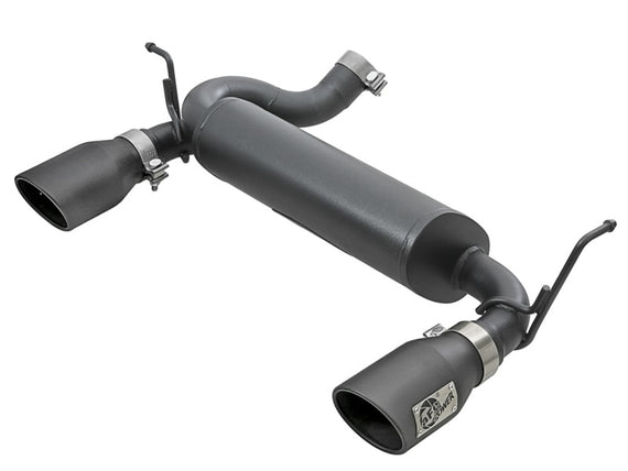 AFE Filters 49-48061-B Rebel Series Axle-Back Exhaust System Fits Wrangler (JK) 49-48061-B