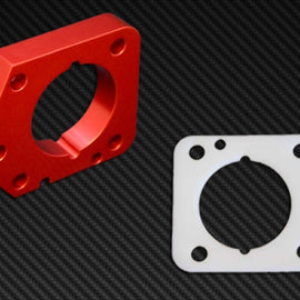 Torque Solution Throttle Body Spacer (Red) Fits Honda Civic LX,EX,DX R18 06-11 TS-TBS-013R