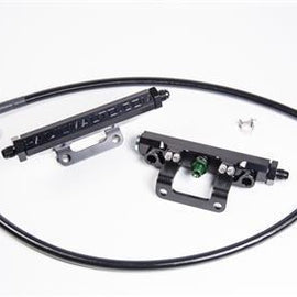 RADIUM ENGINEERING FUEL RAIL KIT FT-86 BLACK OEM CONFIGURATION PTFE HOSE INCL