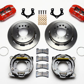 Wilwood Dynapro Low-Profile 11.00in P-Brake Kit - Red Mopar/Dana 2.36in Off w/Snap Ring Brng 140-11395-R