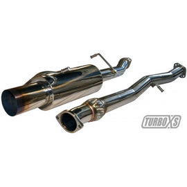 Turbo XS WS02-CBE-TI Blue Tipped Catback Exhaust For 2002-2007 Subaru WRX/STi WS02-CBE-TI