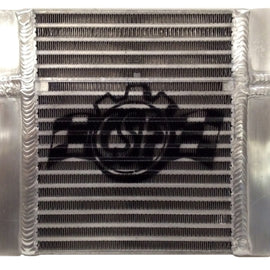 CSF Dual Fluid Bar & Plate HD Oil Cooler w/9in SPAL Fan (1/3 & 2/3 Partition) - 13.8in L x 10in H 8026