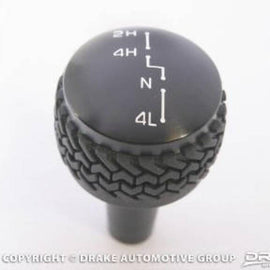 DV8 4WD Shift Knob Black Offroad Trail Rock Fits 2007-2018 Jeep JK D-JP-180011-BK