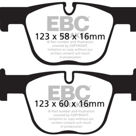 EBC Brakes DP32131C Redstuff Ceramic Low Dust Brake Pads DP32131C