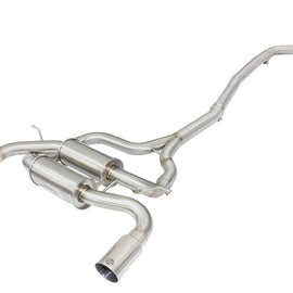 aFe MACHForce XP SS-304 Polish Tip 2.5in Dia Cat Back Exhaust 12-14 BMW 335i (F30) 3.0L (t) 49-36326-P