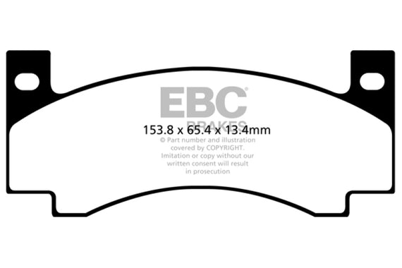 EBC 71-72 Amc Ambassador 4.2 Greenstuff Front Brake Pads DP21176