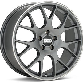 BBS STYLE CH-R 20X9 5X112 +25 CB66.5 SATIN TITANIUM W/POLISHED WHEEL / RIM CH148TIPO