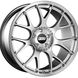 BBS STYLE CH-R 20X9 5X120 +44 CB82 SILVER W/POLISHED WHEEL / RIM CH135SPO