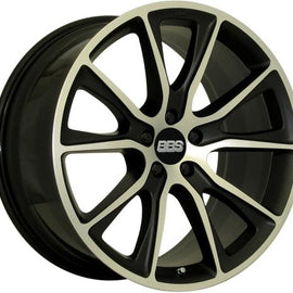 BBS STYLE SV 19X8.5 5X112 +38 CB82 SATIN BLACK W/DIAMOND FACE WHEEL / RIM SV014BPK