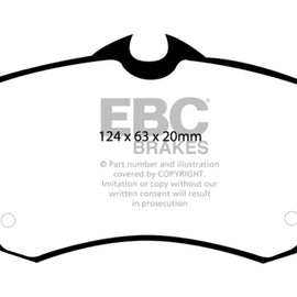 EBC 00-11 Chrysler PT Cruiser 2.4 Greenstuff Front Brake Pads DP21357