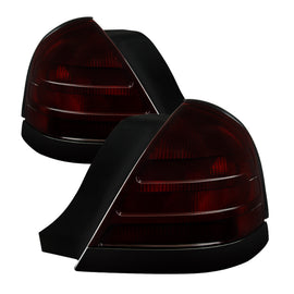 Spyder Xtune Fits Ford Crown Victoria 1999-2011 Tail Light Red Smoked 9034046