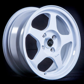 JNC 018 White 15x6.5 4x100 +35 Wheel/Rim 18515329286