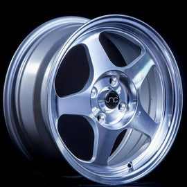 JNC 018 Silver Machined Face 15x6.5 4x100 +35 Wheel/Rim 18515327238