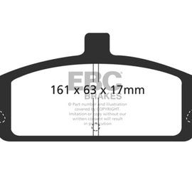 EBC 97 Chevrolet Malibu 2.4 Redstuff Front Brake Pads DP31248C