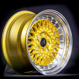 JNC 031 Candy Gold Machined Lip 15x8 4x100/4x114.3 +20 Wheel/Rim 18515450694