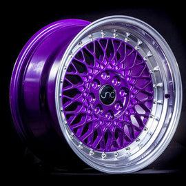 JNC 031 Candy Purple Machined Lip 15x8 4x100/4x114.3 +20 Wheel/Rim 18515526342