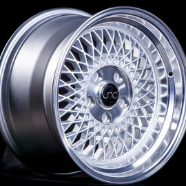 JNC 031 Silver Machined Lip 15x8 4x100 +25 Wheel/Rim 29066587526