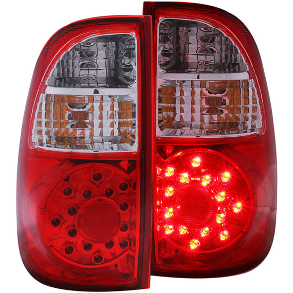 ANZO 2005-2006 Toyota Tundra LED Taillights Red/Clear 311117