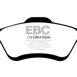 EBC 08-09 Ford Escape 2.3 Yellowstuff Front Brake Pads DP41709R