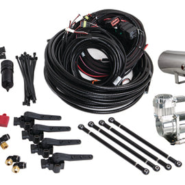 Air Lift Performance 3H (3/8 Air Line 5 Gal  Polished Aluminum Tank VIAIR 444C Comp) 27798
