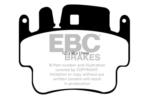 Disc Brake Pad Set-EBC Bluestuff NDX Full Race Brake Pads Front,Rear EBC Brake DP51514NDX