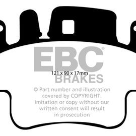EBC 98-05 Porsche 911 (996) (Cast Iron Rotor only) 3.4 Carrera 2 Orangestuff Front Brake Pads DP91514