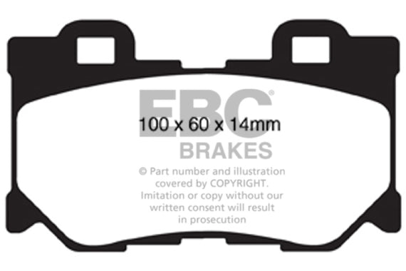 EBC 2013+ Infiniti Q50 Hybrid 3.5L Hybrid Sport Ultimax2 Rear Brake Pads UD1347