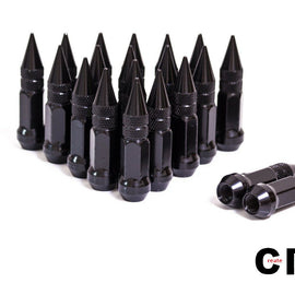 CPR 17Hex V2 Spike Lug Nuts 14x1.5 Black 20pc CPR-17HEXSP212125BK