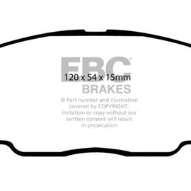 EBC 90-91 Lexus ES250 2.5 Yellowstuff Front Brake Pads DP4725R