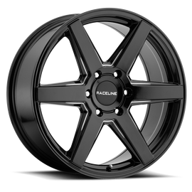 Raceline 156B SURGE 20x8.5 6x139.7 GLOSS BLACK (15mm) Wheel/Rim 156B-28560+15