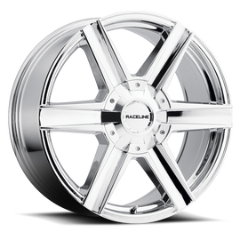 RACELINE IMPULSE CHROME 22X9.5 BLANK +35 (170mmPAD) Wheel/Rim 158C-229500+35(6P)