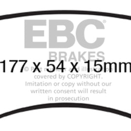 EBC 99-03 Am General H1  12100 GVW Greenstuff Front Brake Pads DP61786