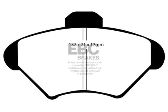 EBC 94-98 Ford Mustang 3.8 Greenstuff Front Brake Pads DP21143