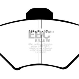 EBC 94-98 Ford Mustang 3.8 Bluestuff Front Brake Pads DP51143NDX