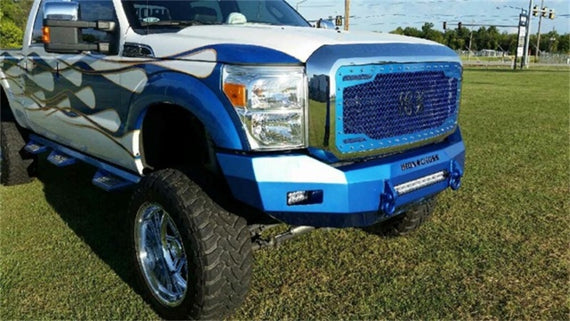 Iron Cross 17-19 Ford F-250/350 Super Duty Low Profile Front Bumper - Gloss Black 40-425-17