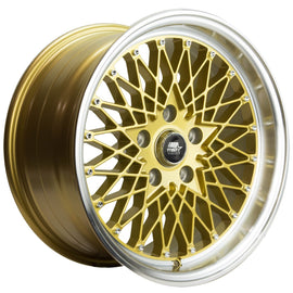 MST MT16 16x8.0 5x114.3 20 73.1 Gold w/Machined Lip Wheel/Rim 16-6865-20-GLDL