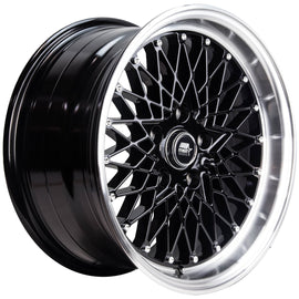 MST MT16 17x9.0 5x114.3 20 73.1 Black w/Machined Lip Wheel/Rim 16-7965-20-BLKL