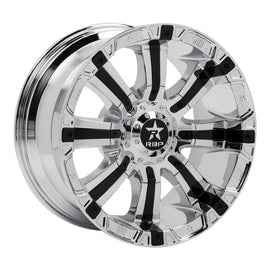 RBP 94R 20x9.0 6x135/139.7 BP / 5 BS 0mm Offset 87mm CB (Hub Centric) Chrome w/Black Inserts Wheel 94R-2090-70-00C