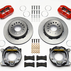 Wilwood Dynapro Low-Profile 11.00in P-Brake Kit - Red 55-57 Chevy 2.34in Offset 140-11405-R