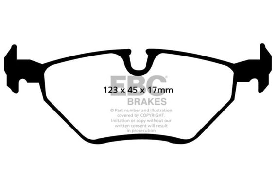 EBC DP21289 GREENSTUFF STREET ORGANIC BRAKE PADS - REAR DP21289