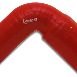 Vibrant 4 Ply Reinforced Silicone 90 degree Transition Elbow - 2.5in I.D. x 2.75in I.D. (RED) 2781R
