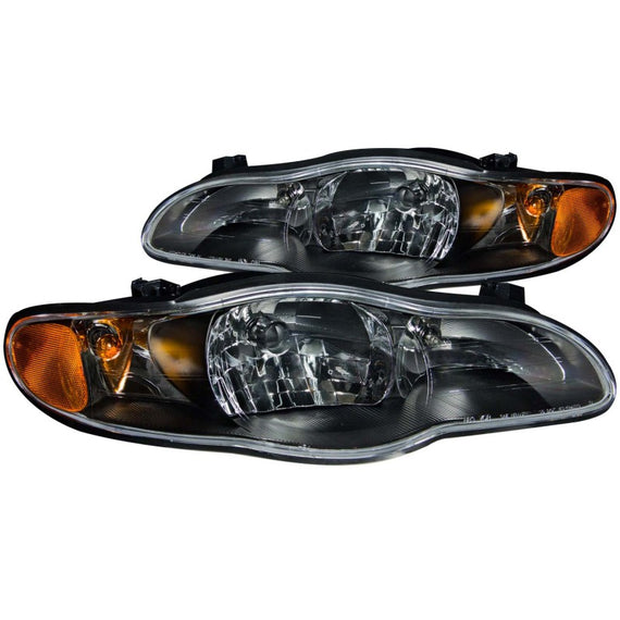 Anzo Headlights 121165 Clear W/Black Housing 2000-2005 Chevrolet Monte Carlo 121165