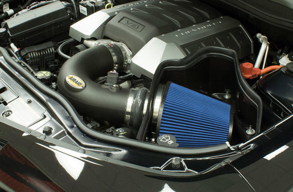 Airaid MXP Air Intake System w/ Blue Dry SynthaMax 10-15 Chevy Camaro SS 6.2L V8 253-305