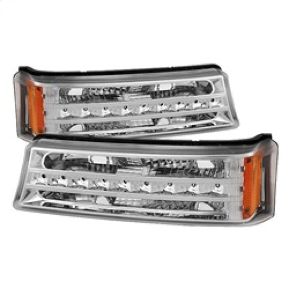 xTune Chevy Silverado 03-06 / Avalanche 02-06 LED Bumper Lights Chrome CBL-JH-CS03-LED-C 9027499