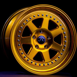 JNC 048 TRANSPARENT GOLD 16x8 4x100 +25 Wheel/Rim 21382812806