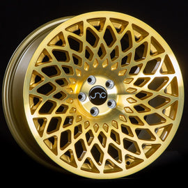 JNC 043 Transparent Gold 15x8 4x100 +25 Wheel/Rim 18515707270