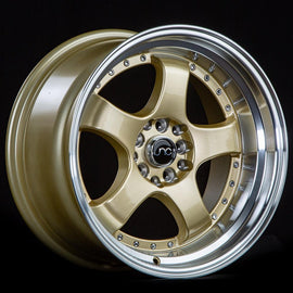 JNC 017 Gold Machined Lip 17x9 5x100/5x114.3 +20 Wheel/Rim 18515296646